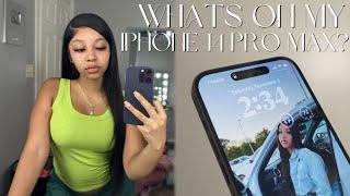 WHATS ON MY IPHONE 14 PRO MAX?  *iOS 16 + App Recommendations*