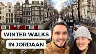 WINTER WALKS IN JORDAAN  Peaceful Amsterdam vlog