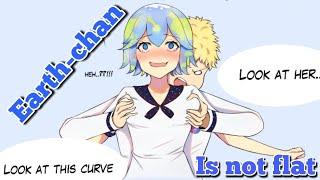 Earth-chan is not FLAT Meme with music