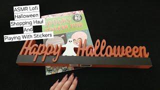 ASMR• Lofi• Halloween Decor Shopping Haul• Playing With Sticker Book• Whispering