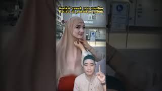 MasyaAllah cantiknya ‼️Reaksi cewek non muslim ketika di pakaikan jilbab