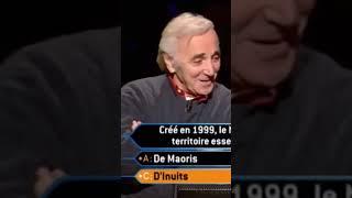 Charles Aznavour and Mathilde Seignier in the french version ofWho Wants to Be a Millionaire?