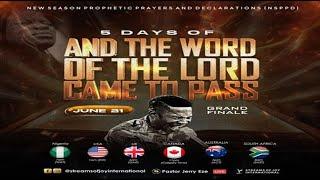 5 DAYS OF AND THE WORD OF THE LORD CAME TO PASS - DAY 5 GRAND FINALE  NSPPD  21ST JUNE 2024