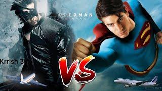 #Superman Vs #Krrish Airplane scene  #Super Man  Returns\ #krrish3