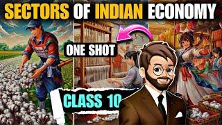 Sectors of indian economy class 10 One Shot  Animated Full हिन्दी में Explained  Economics Ch-2