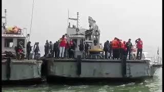 Ferry laden with vehicles sinks in Padma river in Bangladesh