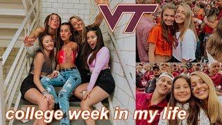 COLLEGE WEEK IN MY LIFE exams parties game day  Virginia Tech