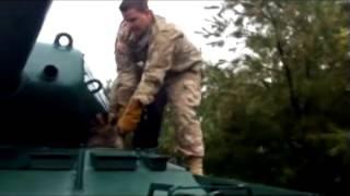 Raccoon Stuck In An Army Tank