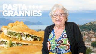 Discover stuffed pizza called tiella  Pasta Grannies