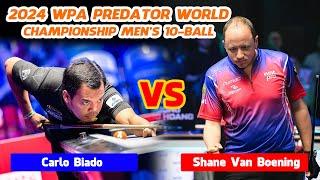 HIGHLIGHTS  Carlo Biado vs Shane Van Boening  2024 Predator World Championship Mens 10-ball