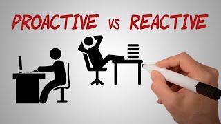 Proactive vs Reactive  Be Proactive