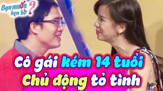 KHOÁI bạn trai hơn 14 tuổi cô gái chủ động tỏ tình Quyền Linh - Cát Tường trầm trồ  Bạn Muốn Hẹn Hò