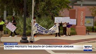 Group protests death of Christopher Jordan