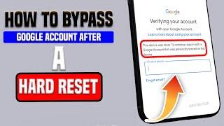 How To Bypass Google Verification After Factory hard Reset 2024  Skip Google after Factory reset.