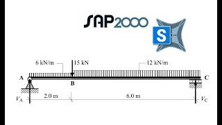 Sap2000 - MNT Diyagramları 1 Yapı StatiğiMukavemet Statik