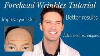 Forehead Wrinkles Treatment Tutorial beginner and advanced