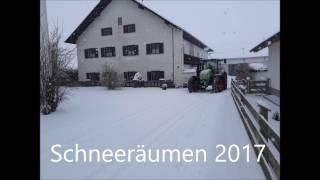 Schneeräumen 2017 Claas Arion 420