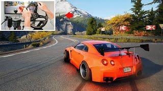 Nissan GTR Drifting - CarX Street PC  Steering Wheel Gameplay 4K