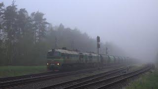 2M62K-0600 with a freight train  2М62К-0600 с грузовым поездом