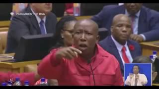 Malema in parliament yesterday