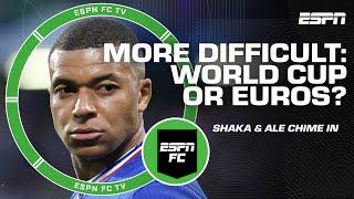 COMPLETELY WRONG  Ale DISPUTES Mbappes claim that Euros are harder than World Cup  ESPN FC