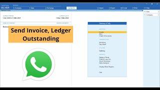 Tally to WhatsApp Module  Send Invoice Ledger Outstanding