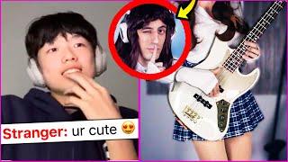 FAKE GIRL Bassist TROLLS ON OMEGLE Epic Reactions