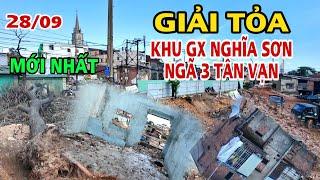 Giải Tỏa KHU VỰC Giáo Xứ NGHĨA SƠN Khu NGÃ 3 TÂN VẠN . nhiều nơi còn ngổn ngang