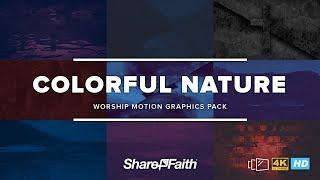 Colorful Nature Worship Motion Graphics Pack  Sharefaith.com
