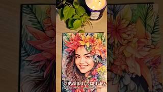 Hawaiian Beauties Grayscale Coloring Book by Max Brenner #fantasycoloring #SLS #SmellsLikeSundays