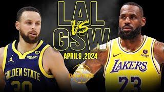 Golden State Warriors vs Los Angeles Lakers Full Game Highlights  April 9 2024  FreeDawkins