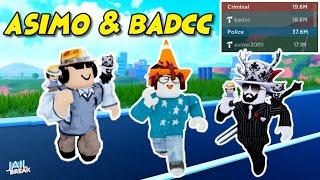 Playing with ASIMO and BADCC they gave me .. Roblox Jailbreak