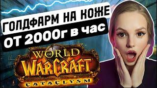 Супербыстрый голдфарм от 2к в час снятие шкур в WoW Катаклизм Классик фарм голды #wowclassic