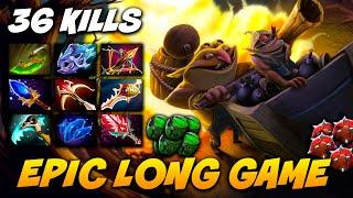 Techies Epic Long Game 36 KILLS  2+ HOURS Dota 2 Pro Gameplay Watch & Learn