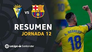 Resumen de Cádiz CF vs FC Barcelona 2-1