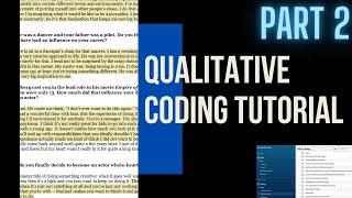 Qualitative data analysis - Coding Tutorial - Focused Codes From Codes to Themes episode 2