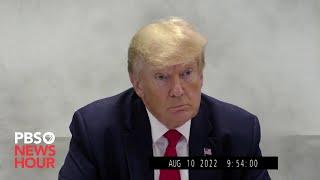 WATCH Trump pleads the Fifth Amendment in deposition by NY Attorney Generals office