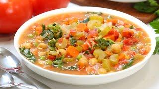 Hearty Vegetable Soup  Healthy + Nutritious + Easy Recipe