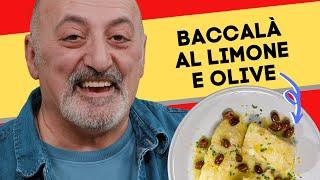 Baccalà al limone e olive