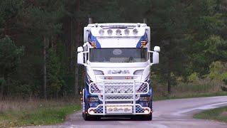 Scania V8 trucks Loud pipes