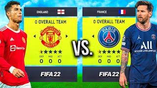 0 Overall Club vs. 0 Overall Club... in FIFA 22 