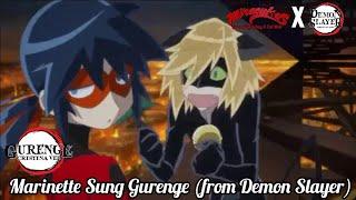 Miraculous AMV Ft. Gurenge by Christina Vee  Miraculous × Demon Slayer  Marinette Sung Gurenge