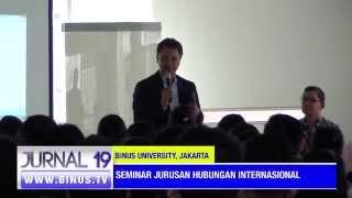 Liputan Seminar Hubungan Internasional BINUS University