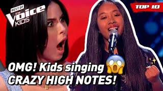 OUTSTANDING HIGH NOTES in The Voice Kids  part 4  TOP 10