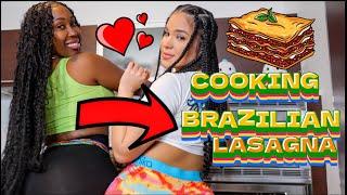 Cooking Brazilian Lasagna With Bossy Brazilian