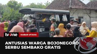 Emak-emak di Bojonegoro Serbu Sembako Gratis di Mobil Patroli Polisi  Kabar Utama tvOne