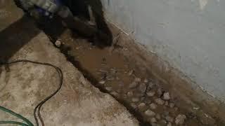 Basement Waterfall coming out of the wall