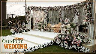 Outdoor Nikah Event Decor ideas Tulips Events in Pakistan  Open Air Weddings Decor