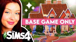 Building a House Using Only BASE GAME in The Sims 4  How to Build a House in The Sims 4 NO CC