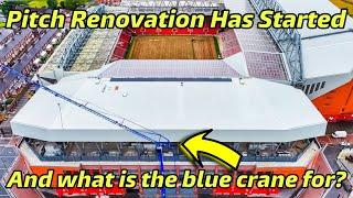 Pitch renovation started at Liverpool F.C’s Anfield Road Expansion Update